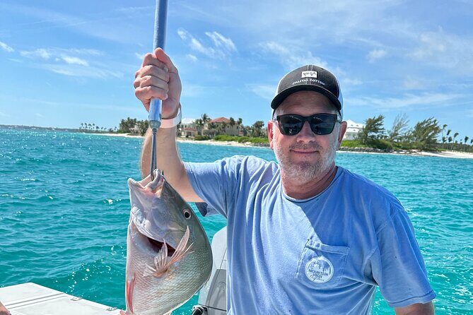 8 hours 34ft Day Dream Private Charter in Nassau - Deep sea and bottom fishing in Bahamas waters