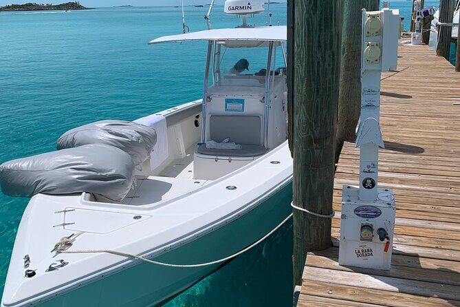 8 hours 34ft Day Dream Private Charter in Nassau - How your captain shapes the day: fishing, snorkeling, beaching, sightseeing