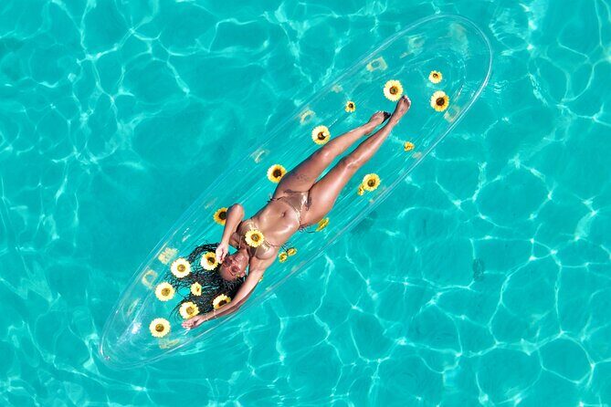Clear Kayak Drone Photoshoot and Water Sports Activity - Water time is packaged like a full beach day