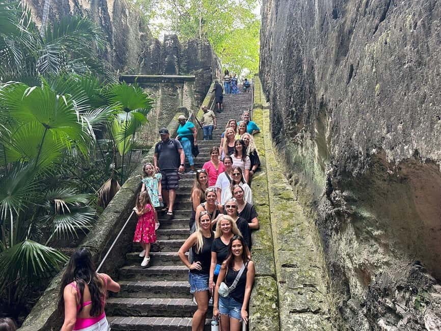 Customizable half day group tour (price per vehicle) - Queen’s Staircase: the 66-step Nassau moment
