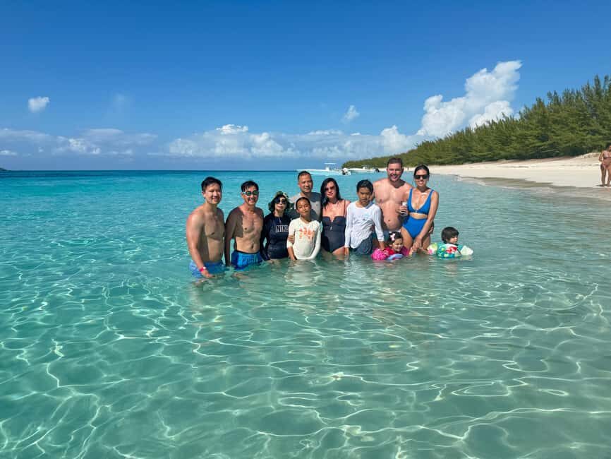 Nassau: 4-Island Tour Swimming Pigs, turtles, snorkeling - Rose Island White-Sand Time: The Break From Jumping and Snorkeling