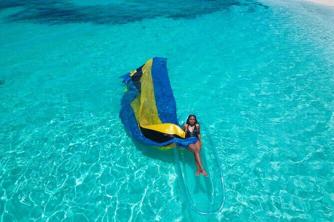 Nassau Clear Kayak Drone Photoshoot- Floating Dress - Should you book the Nassau clear kayak floating-dress drone photoshoot?