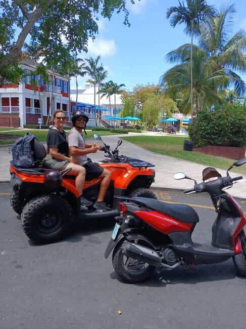 Nassau: Guided Scooter/ATV Rental or Tour w/Beach Day Bundle - Beach day package: chairs, shade, snorkeling gear, and three different shoreline moods
