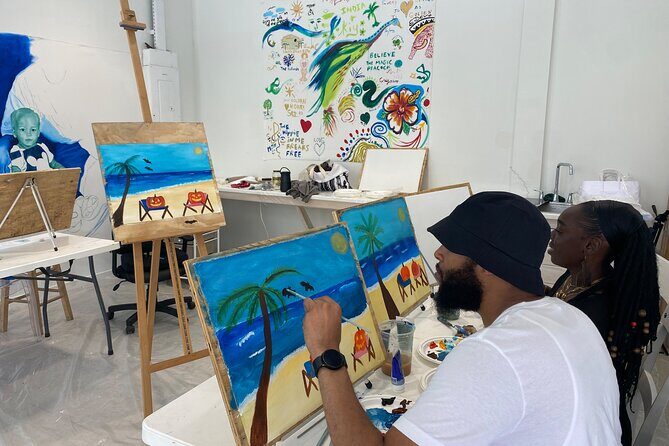 Paint and Sip at the Gallery and Wine Bar - The Bahamian Artist Touch: Why This Isn’t Just Another Paint Class