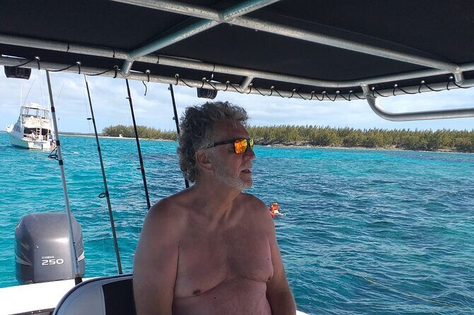 Private 4 hour Rose Island tour snorkeling fishing - Cruising past Paradise Island and the Gilligan’s-style sights