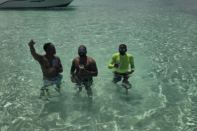 Private Boat Tours & Fishing Charters in Nassau, Bahamas - Stop 1: The swimming pigs view from the boat
