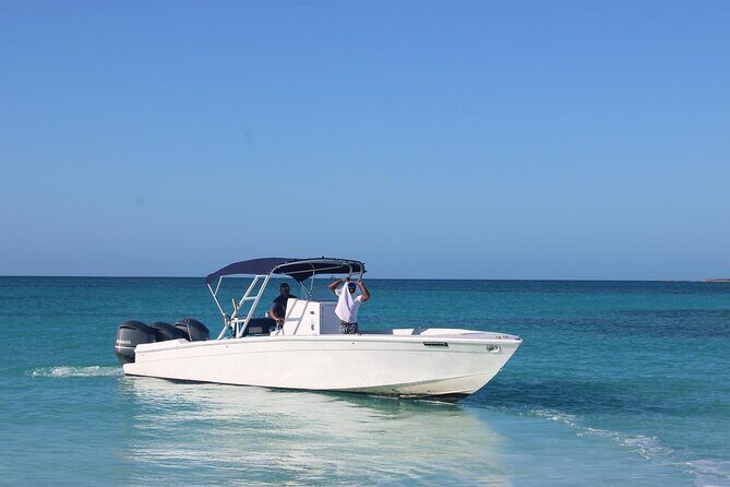 Private speed boat beach and bar hopping visiting Rose island - Price and Value: $850 for Up to 8 People
