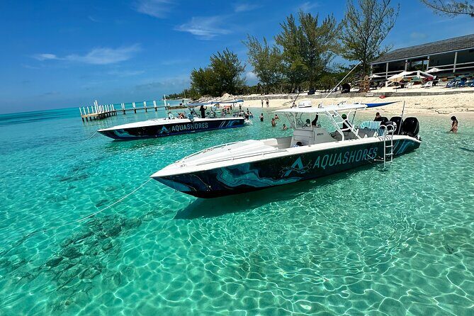 Private Tour 45ft Powerboat to Nearby Islands - The beach bar and grill stop: lunch, games, and a laid-back Nassau island feel