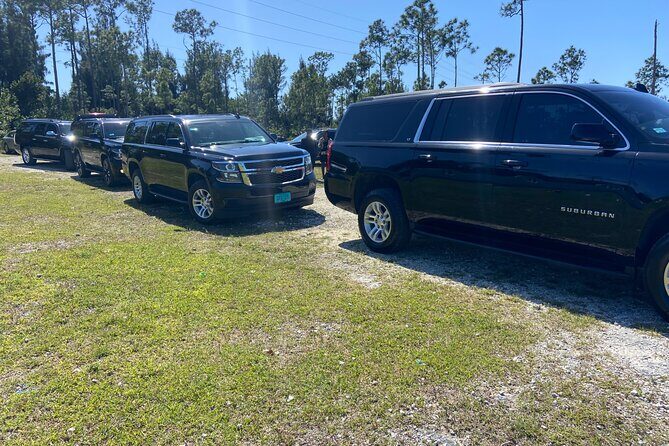 Shared Round Trip Limousine Transfer - Where to Meet: Harley-Davidson Port Lucaya Marketplace and Domino’s Return Points