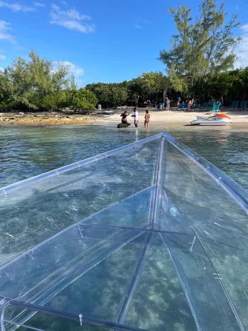 The Clear Boat Experience Bahamas drinks and snacks included - Entering The Clear Boat Experience Bahamas: the dry, see-through wow